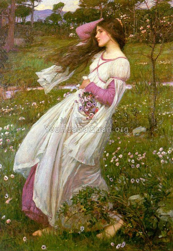 Windswept - 约翰·威廉姆·沃特豪斯